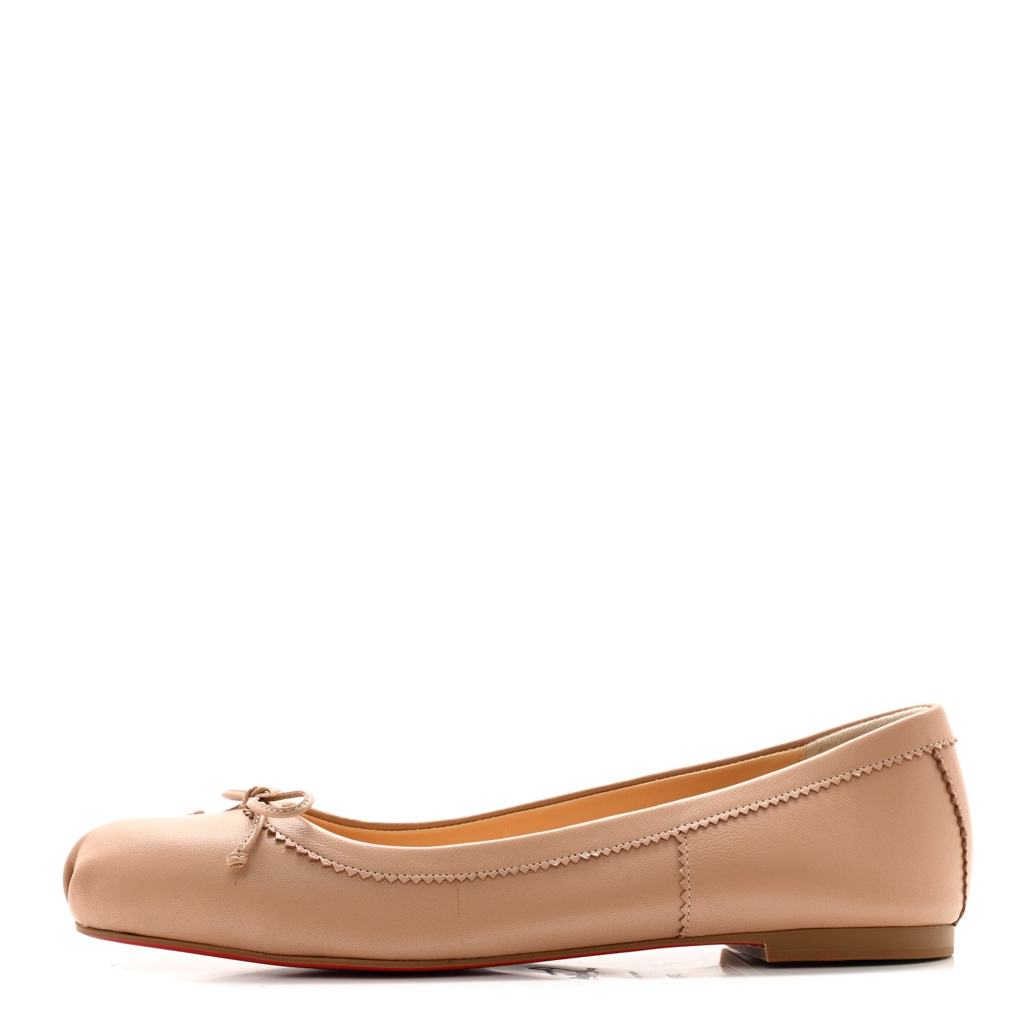 Christian Louboutin CHRISTIAN LOUBOUTIN Nappa Mamadrague Flats 39.5 Nude 1 of 8