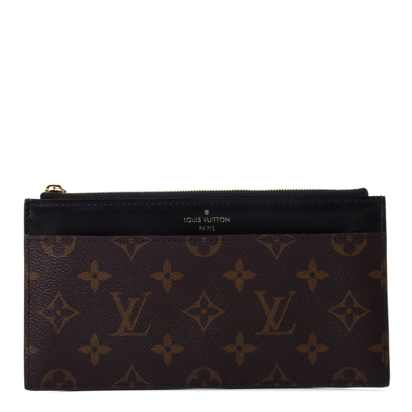 Monogram Slim Purse Black
