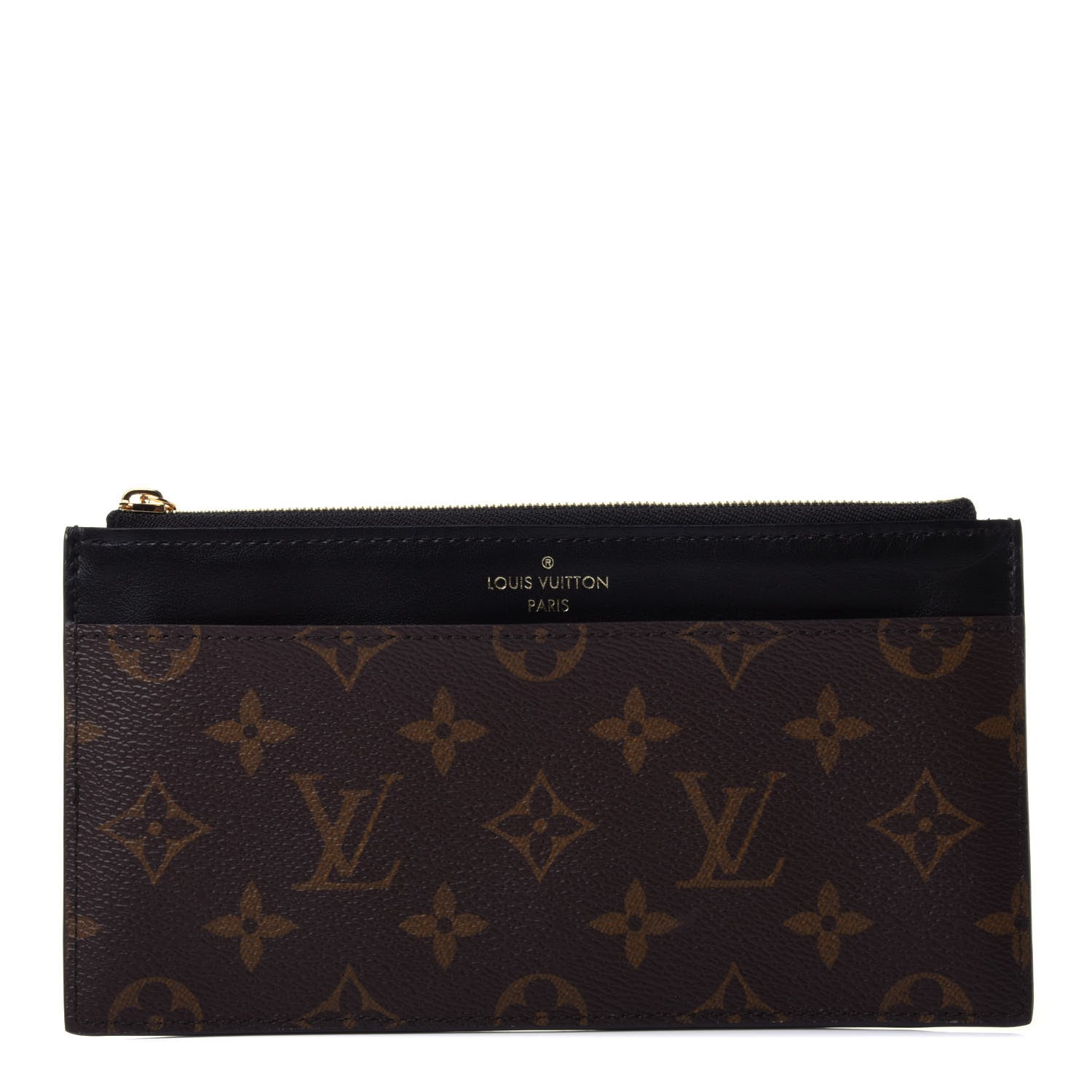 Louis Vuitton Monogram Slim Purse Black 1 of 4
