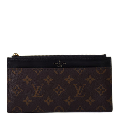 Louis Vuitton Monogram Slim Purse Black 1 of 4