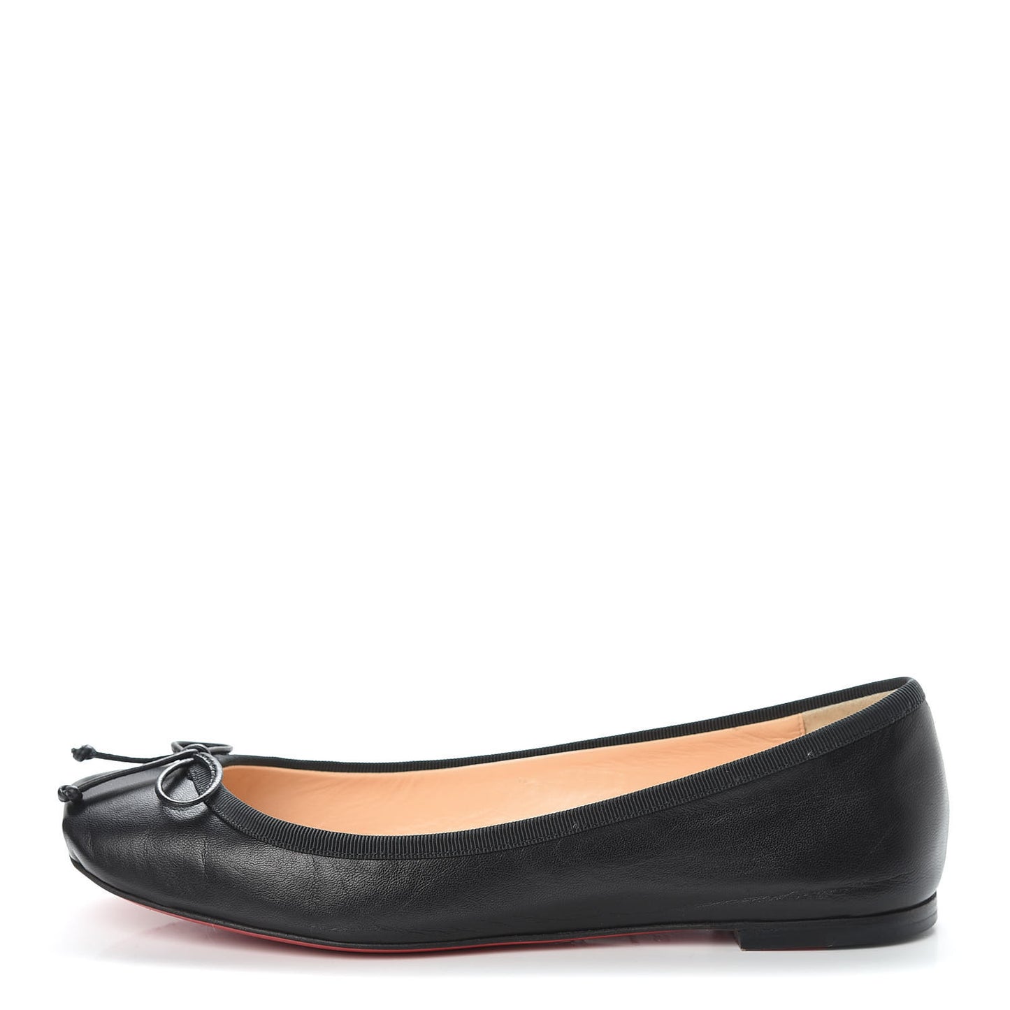 Nappa Grosgrain Rosella Flats 36 Black