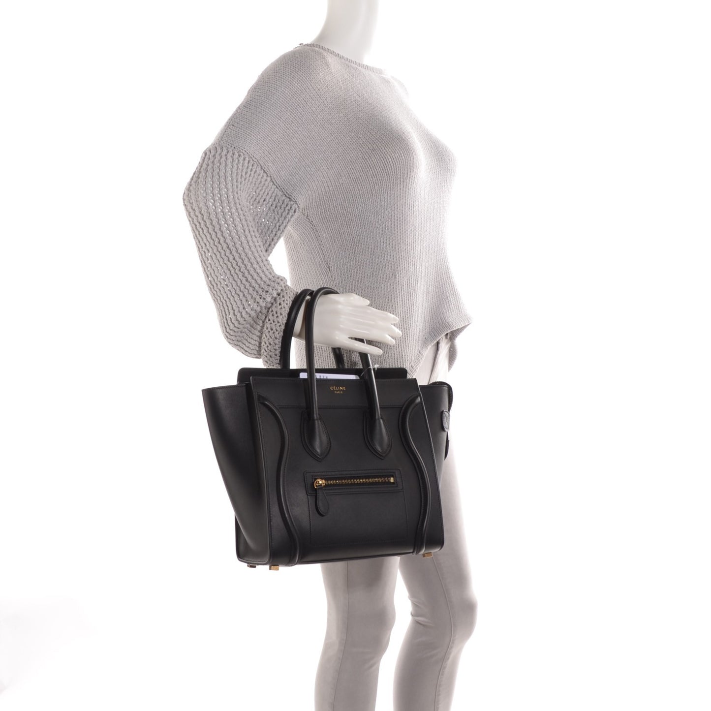Smooth Calfskin Micro Luggage Black