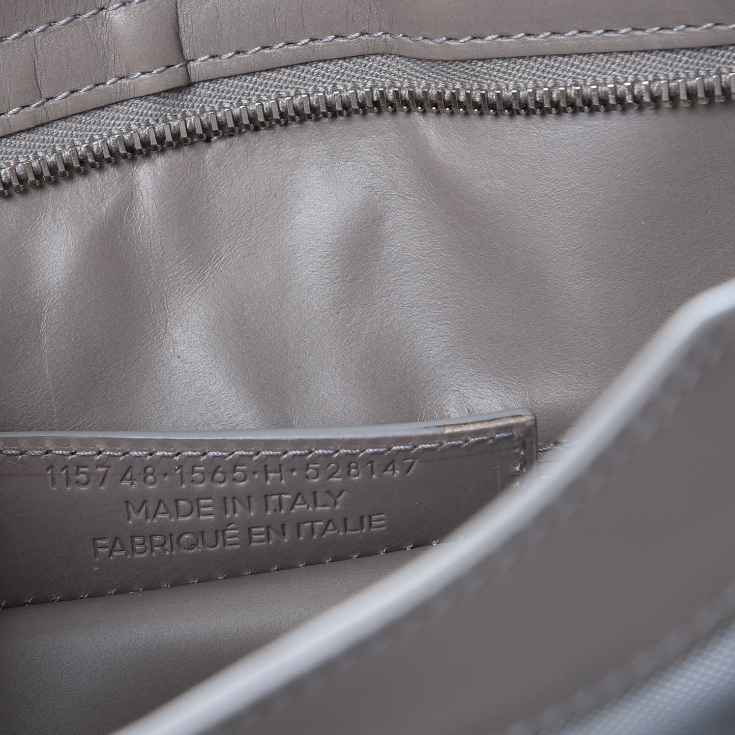 Technical Mesh Vegetable Calfskin Classic Silver Hardware City Gris Ardoise Gris Pyrite
