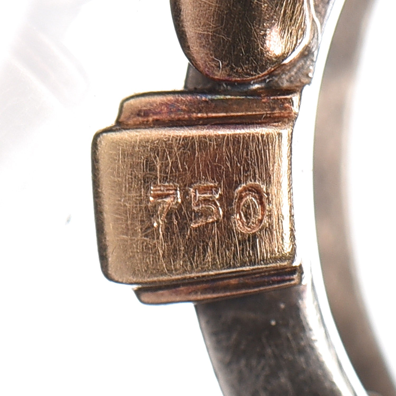 Hermes Sterling Silver 18K Yellow Gold Belt Buckle Ring 53 6.25 4 of 5