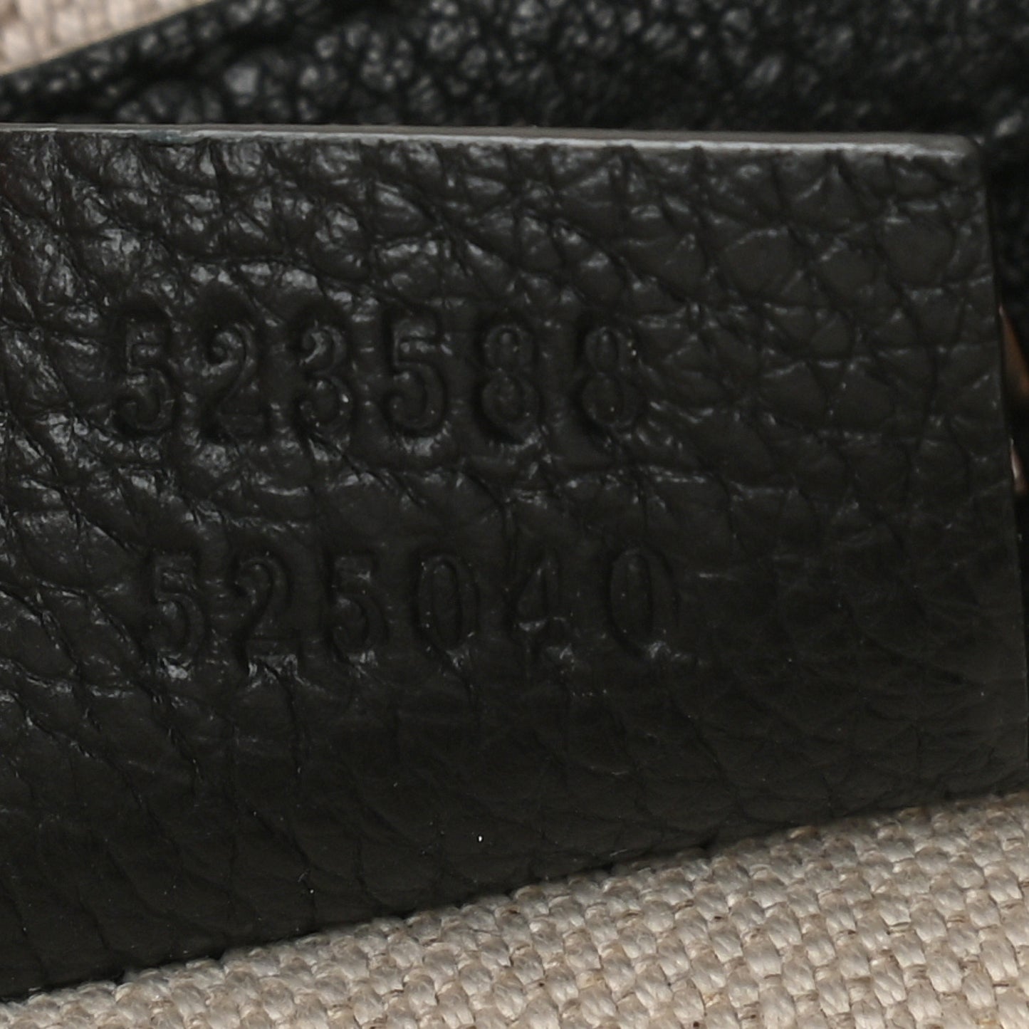 Grained Calfskin Logo Half Moon Hobo Black