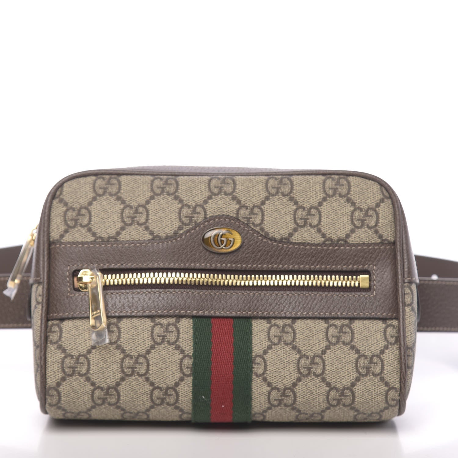 Gucci GG Supreme Monogram Web Small Ophidia Belt Bag 95 38 Dark Brown 10 of 10