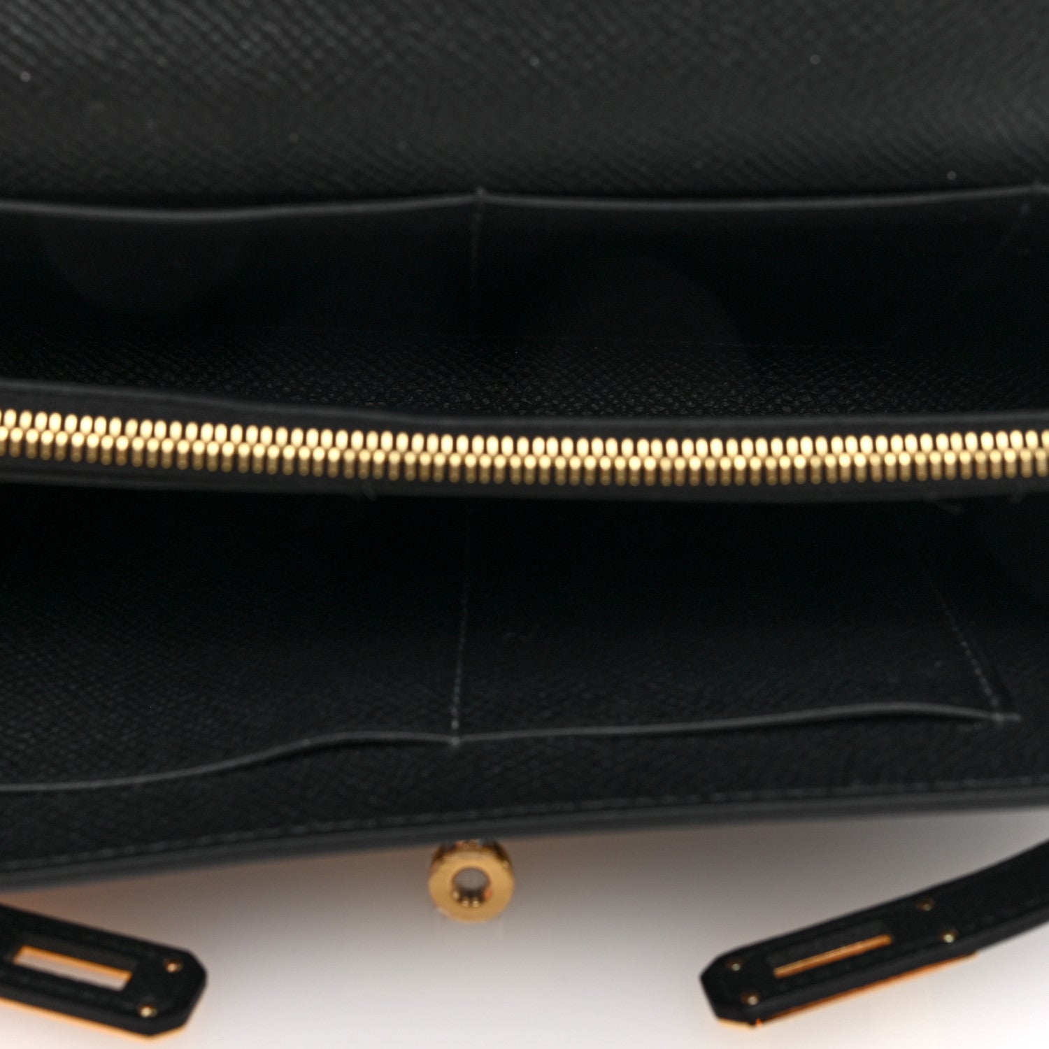Hermes Epsom Kelly Wallet To Go Black 5 of 11