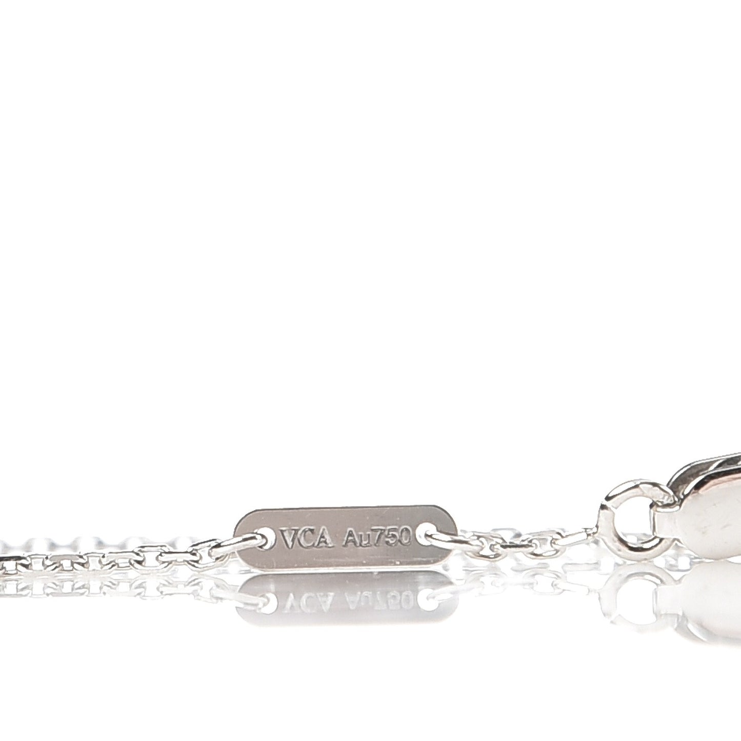 18K White Gold Turquoise Sweet Alhambra Butterfly Bracelet