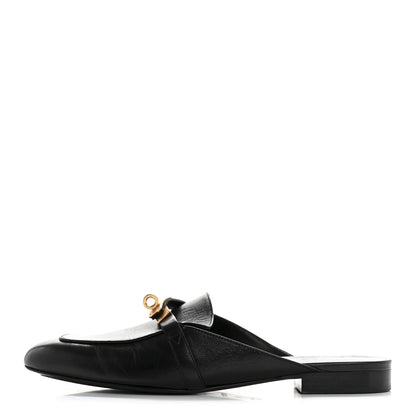 Hermes Goatskin Oz Mules 40.5 Black 1 of 9