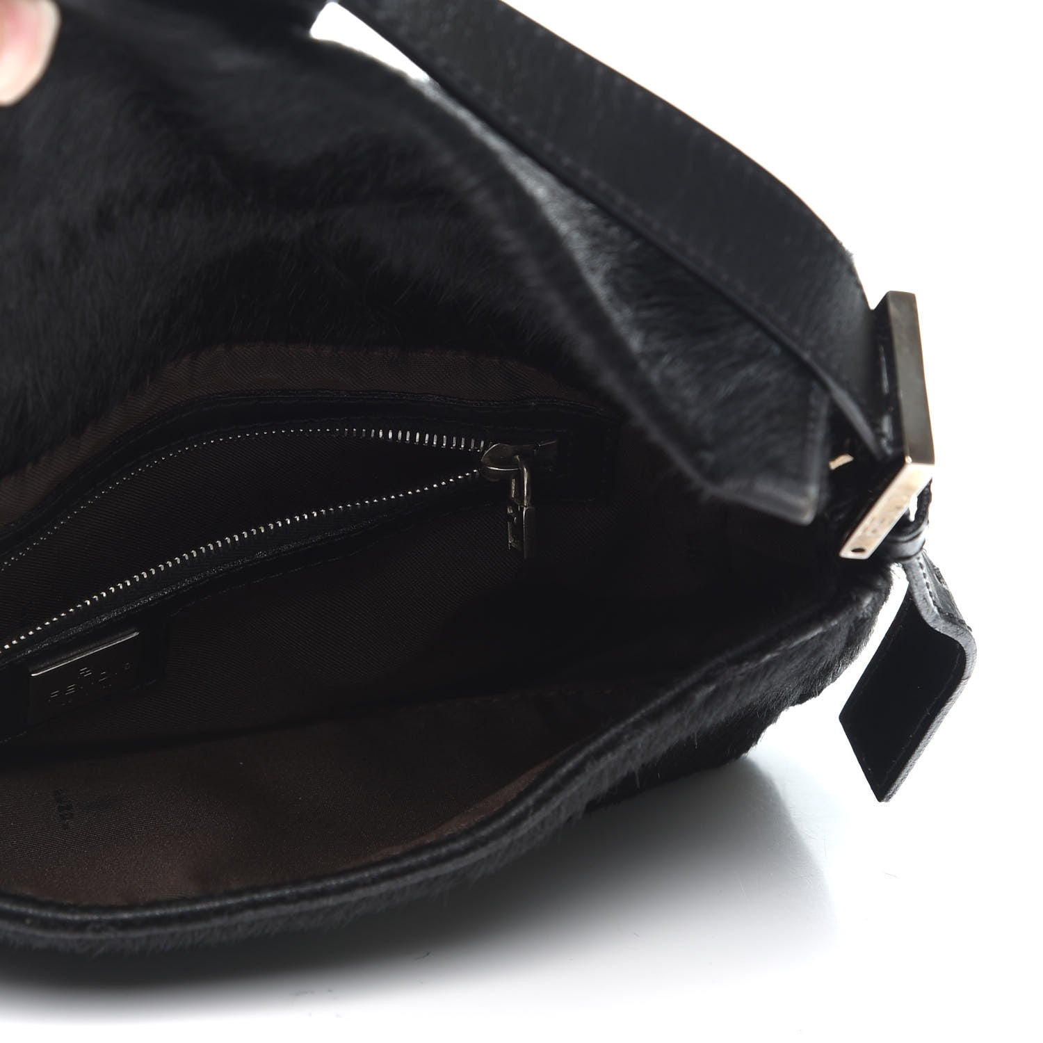 Fendi Calf Hair Baguette Black 4 of 10