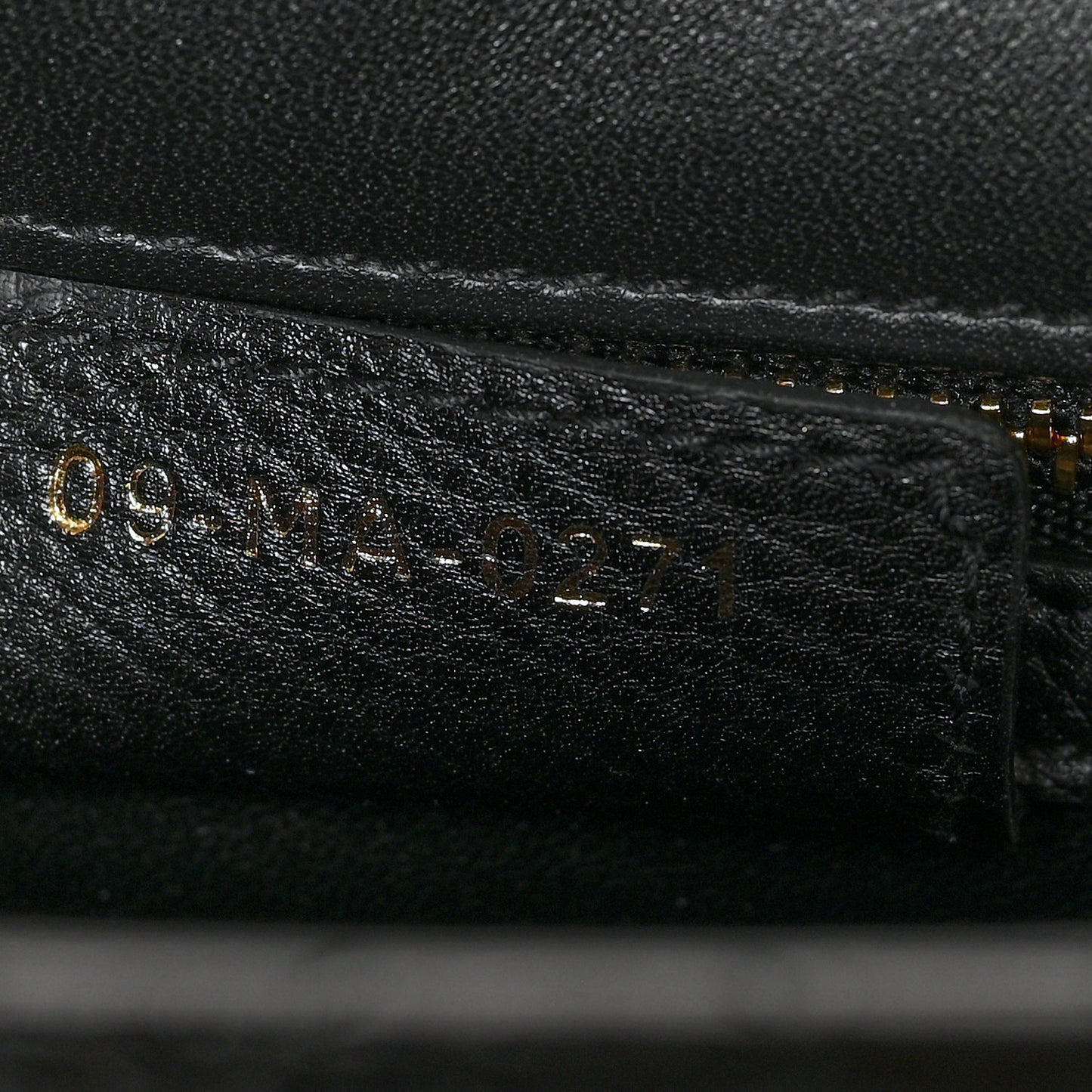 Calfskin Cannage Medium Caro Bag Black