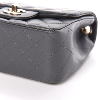 Chanel Lambskin Quilted Mini Square Flap Dark Grey 12 of 18