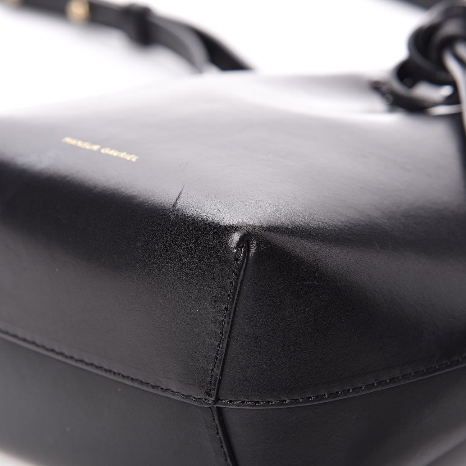 Mansur Gavriel Calfskin Mini Mini Bucket Bag Black Dolly 14 of 18
