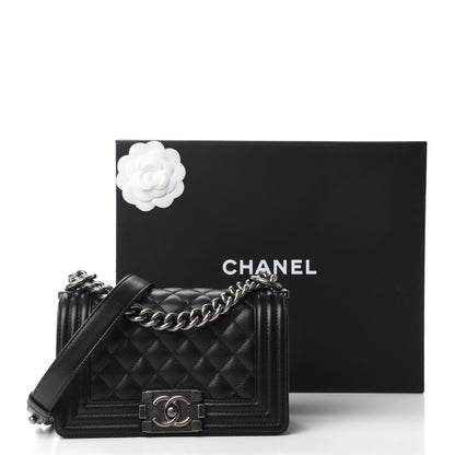 Chanel Caviar Quilted Small Boy Flap Black 11 of 11