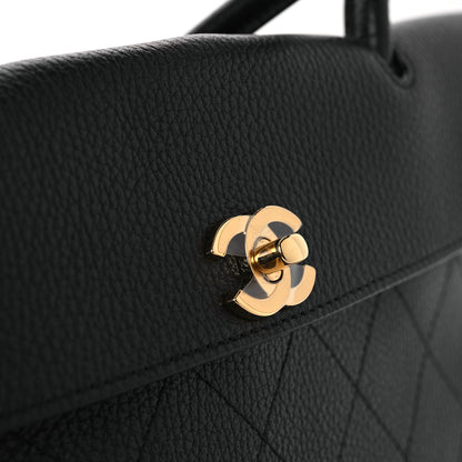 Chanel Grained Calfskin Stitched Urban Essentials Small Shopping Bag Black 11 of 11