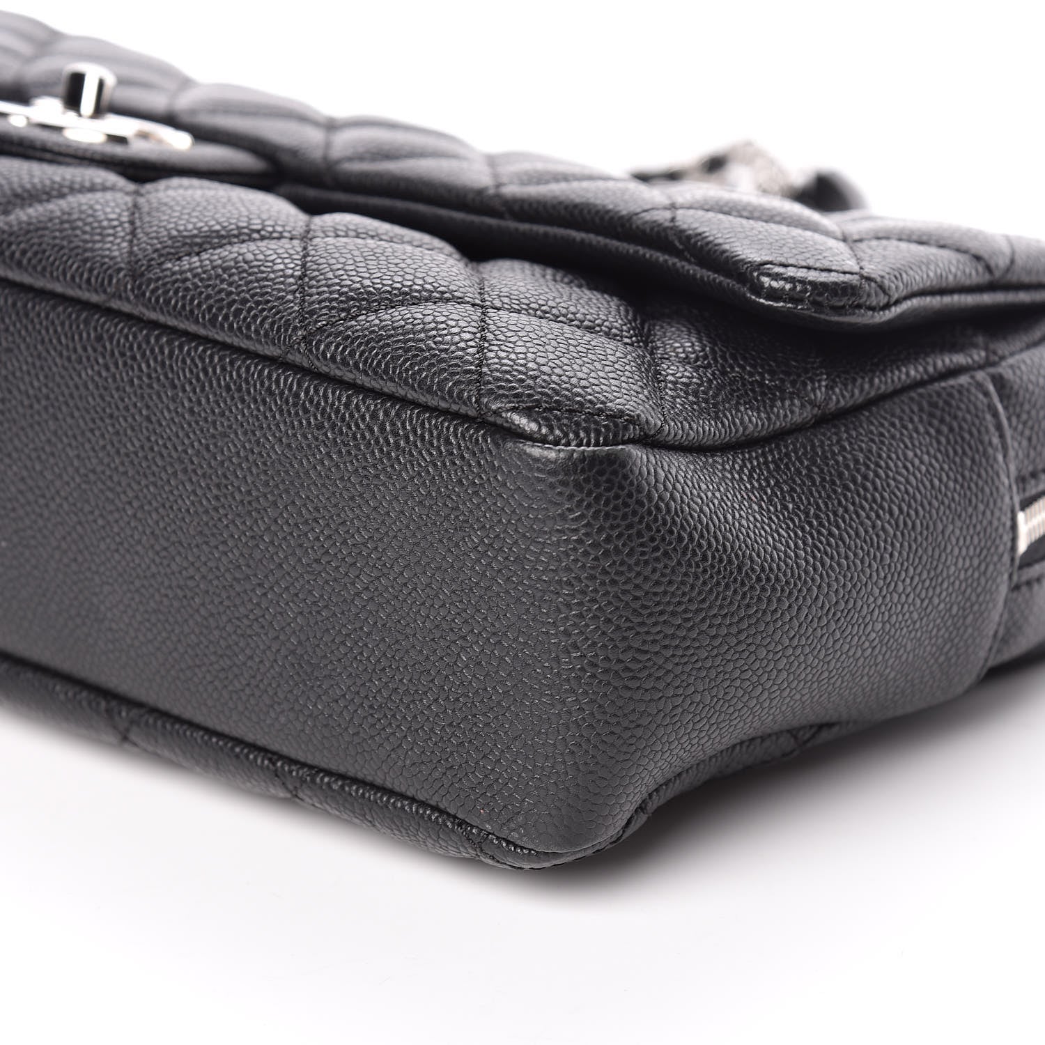 Chanel Caviar Quilted Jumbo Easy Flap Black 6 of 10