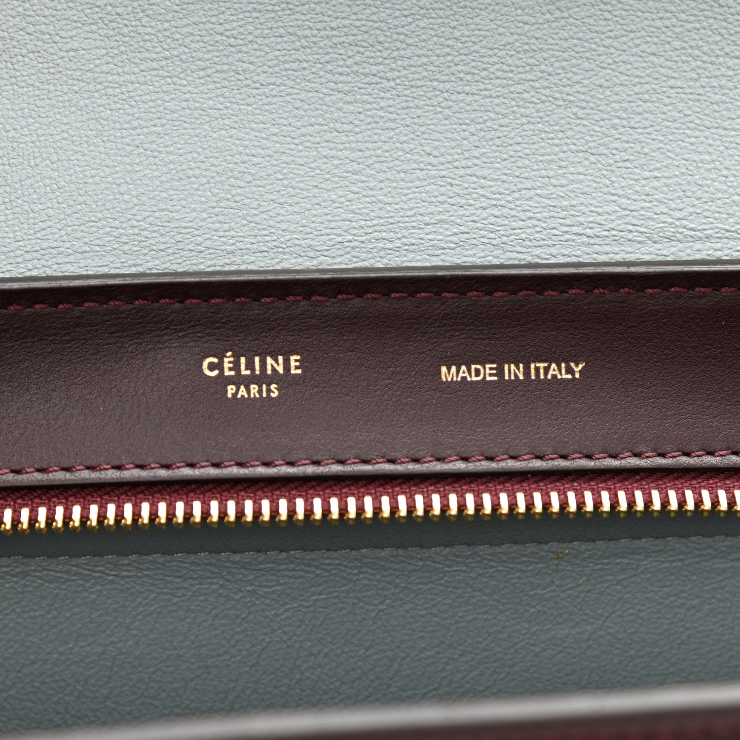 Celine Smooth Calfskin Suede Medium Tri-Color Trapeze Dark Grey 6 of 14
