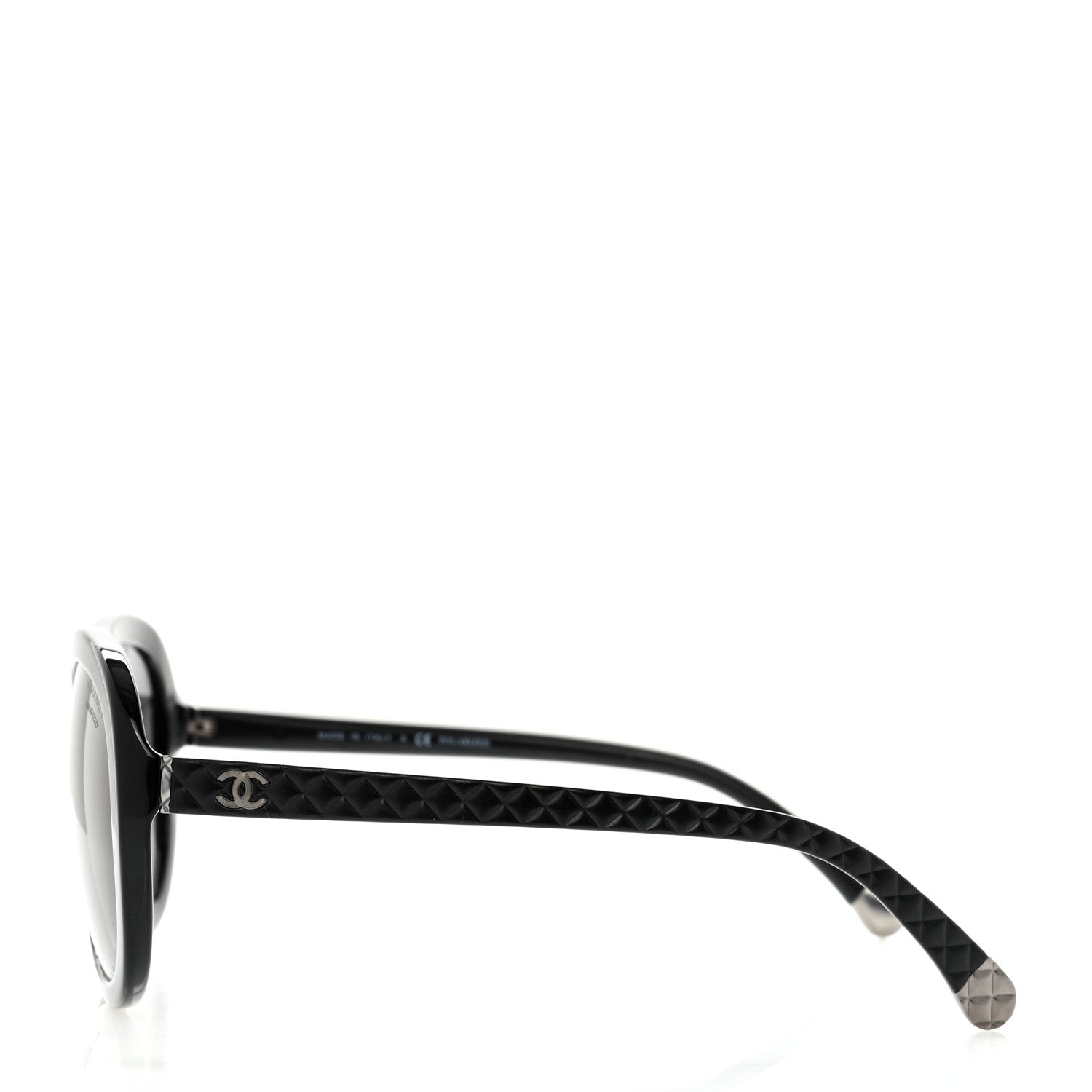 Chanel Acetate Quilted CC Polarized Sunglasses 5328 Black 2 of 10