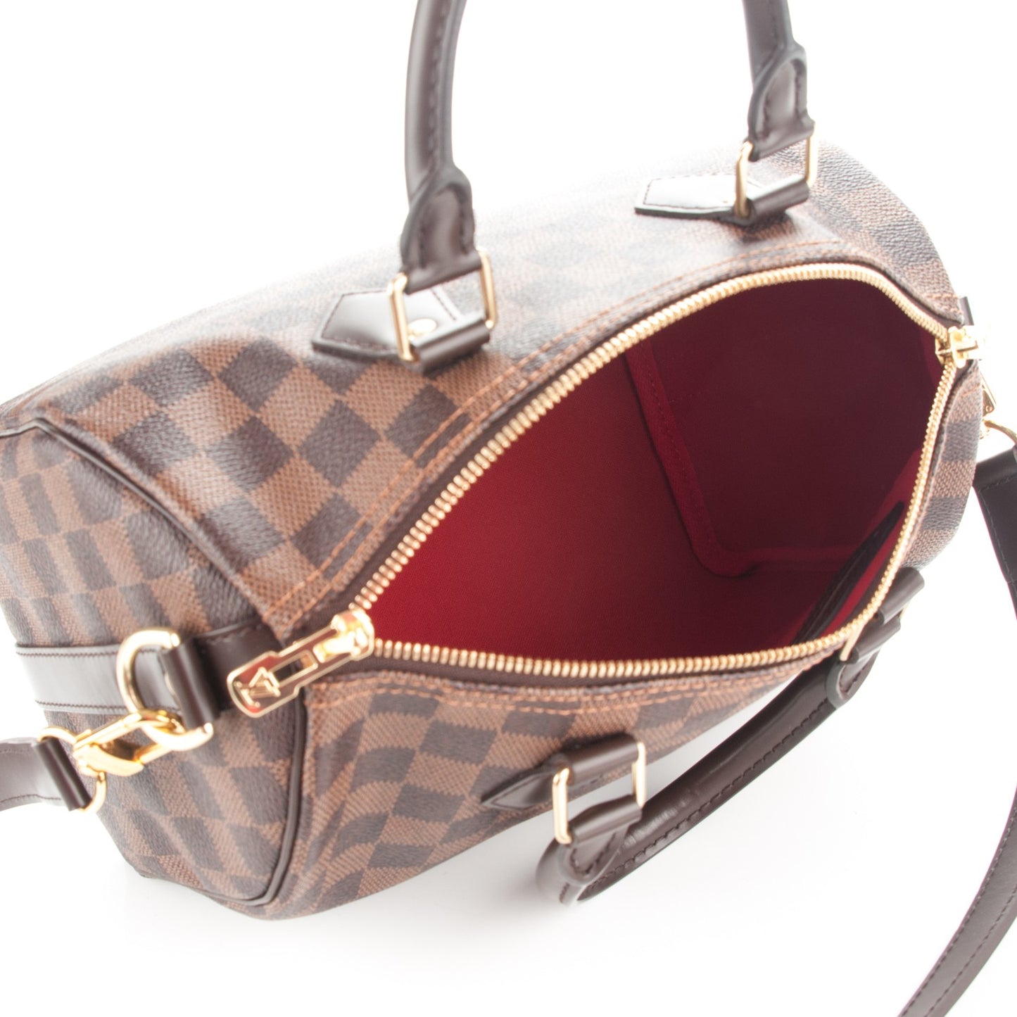 Damier Ebene Speedy Bandouliere 25