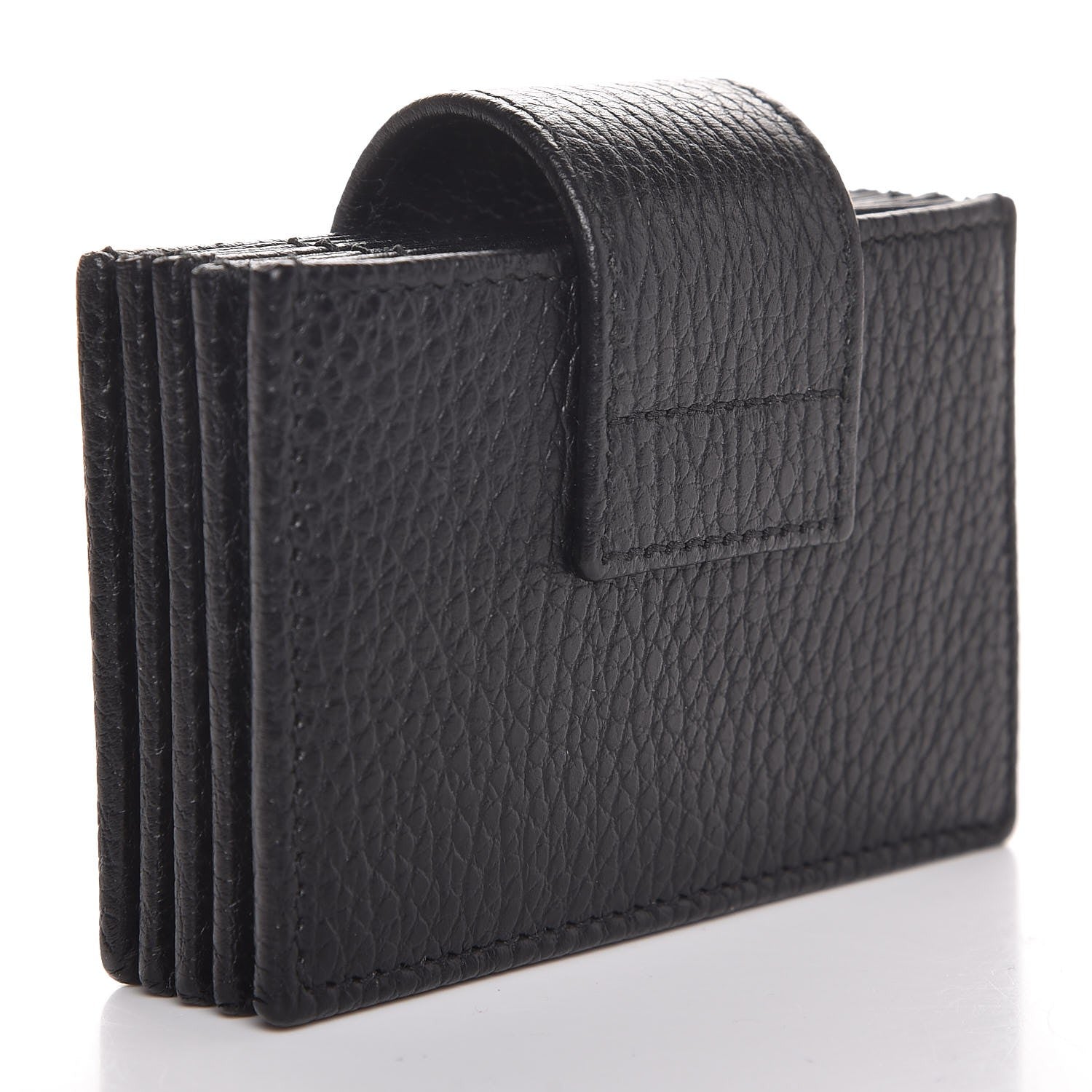 Gucci Dollar Calfskin GG Marmont Card Case Black 3 of 6