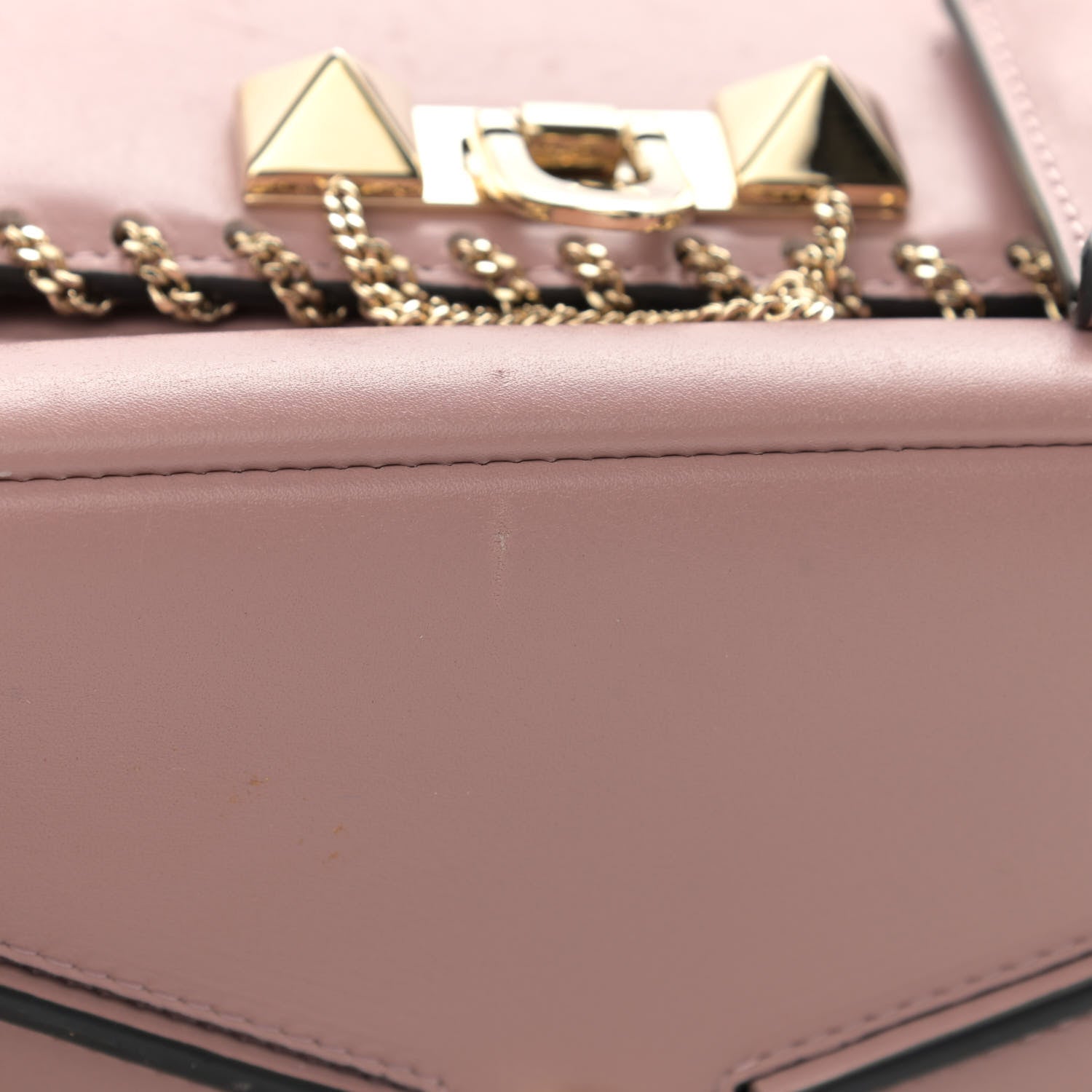 Valentino Garavani Calfskin Groumette Small Demilune Double Handle Satchel Lipstick 11 of 19
