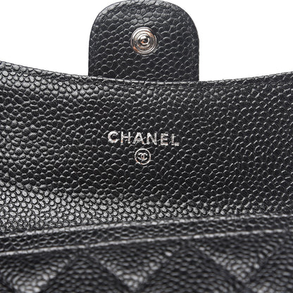 Chanel Caviar Quilted Flap Card Holder Black 5 of 8