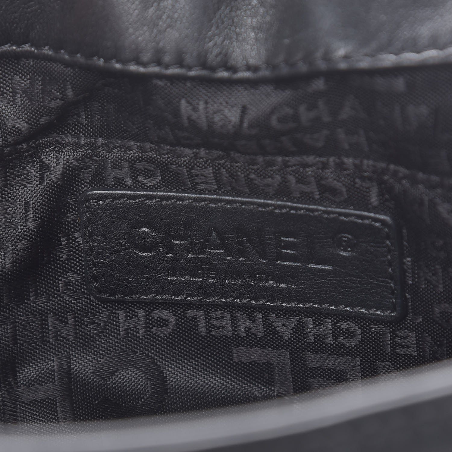 Chanel Lambskin Pleated CC Shoulder Bag Black 6 of 12