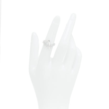 Tiffany 18K White Gold Diamond Paloma Picasso Loving Heart Ring 50 5.5 2 of 5