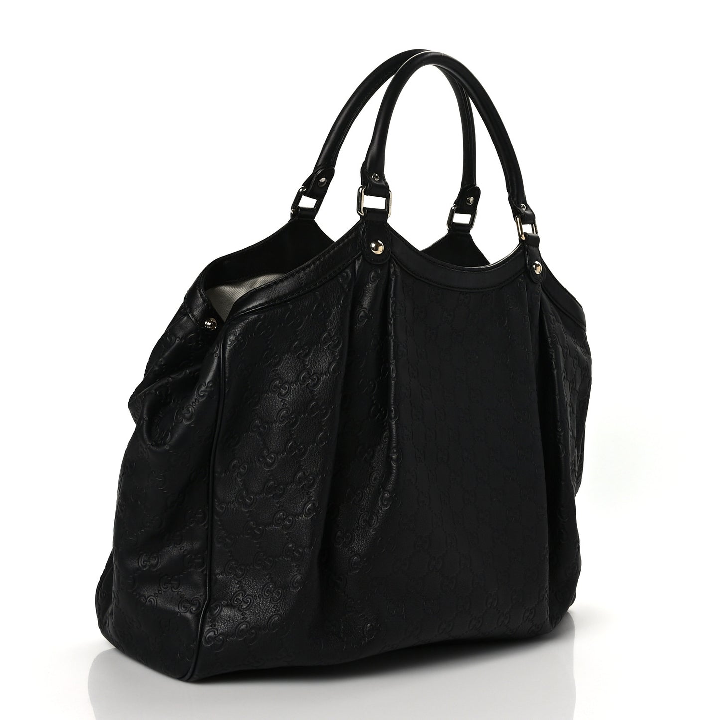 Guccissima Large Sukey Tote Black