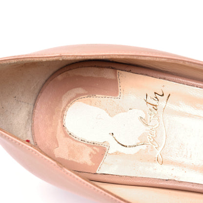 Christian Louboutin Kid Bareta 70 Pumps 38 Nude Light Gold 6 of 6