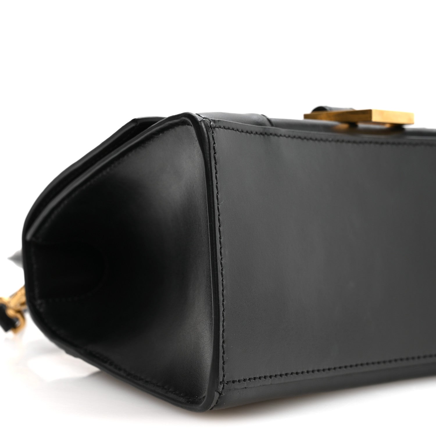 Balenciaga Shiny Box Calfskin Small Hourglass Top Handle Bag Black 9 of 11