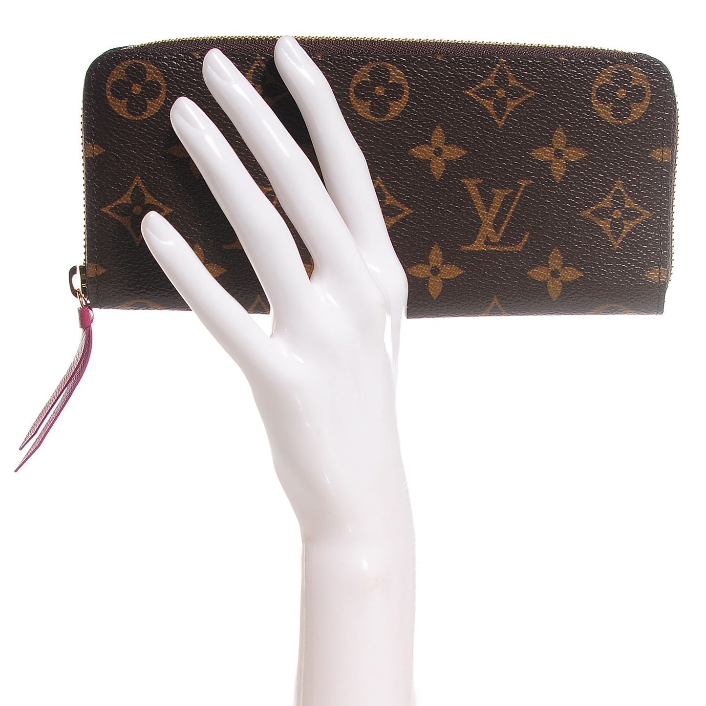 Monogram Clemence Wallet Fuchsia