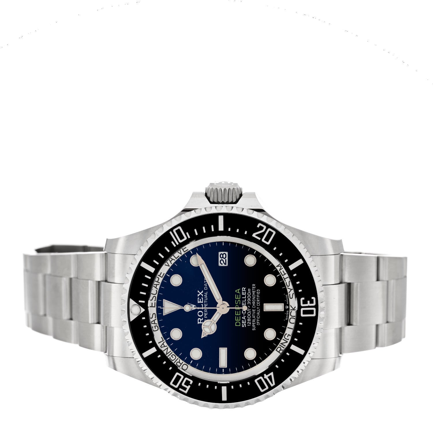 Rolex Stainless Steel 44mm Oyster Perpetual Date Sea-Dweller Deepsea James Cameron Watch Blue 136660 2 of 5