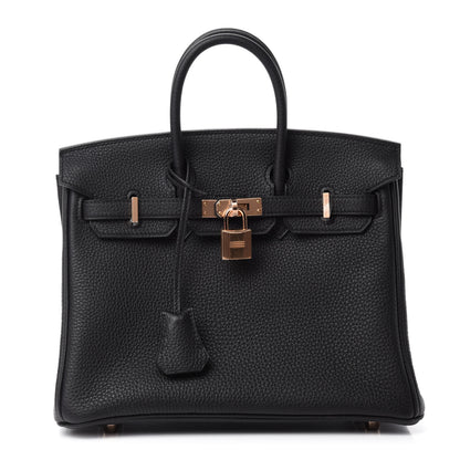 Hermes Togo Birkin 25 Black 1 of 11