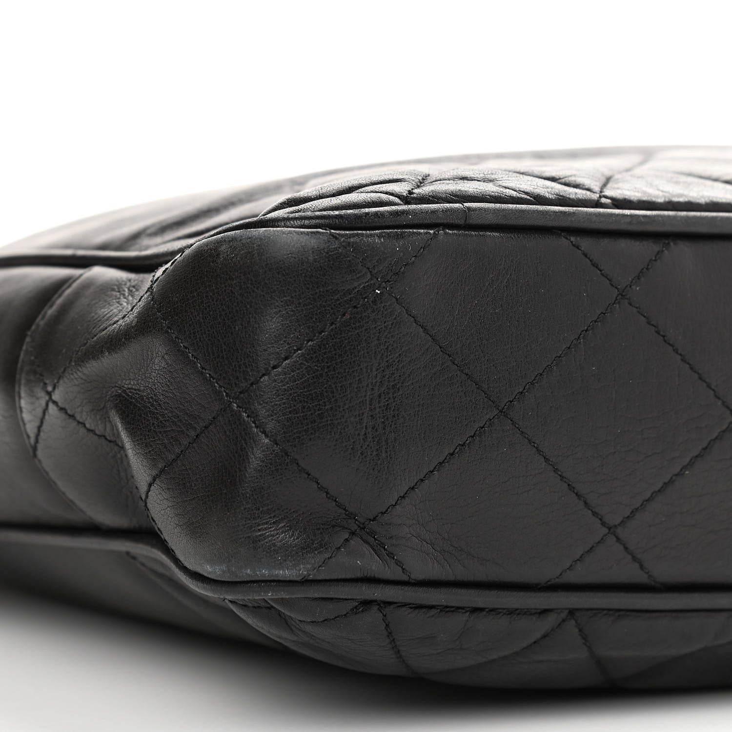 Chanel Lambskin Quilted Shopping Tote Black 5 of 18