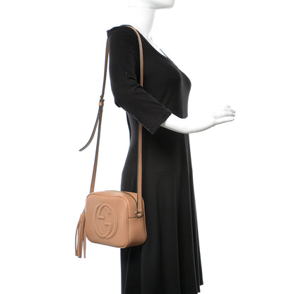 Gucci Pebbled Calfskin Small Soho Disco Bag Camelia 3 of 10