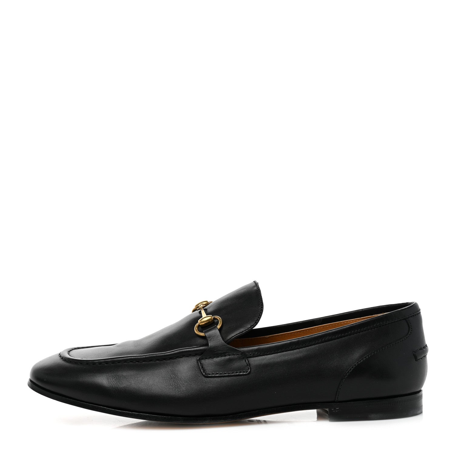 Gucci Calfskin Womens Jordaan Loafers 40.5 Black 1 of 9
