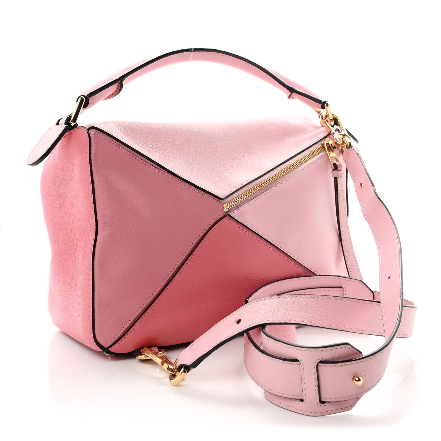 Calfskin Medium Puzzle Bag Soft Pink