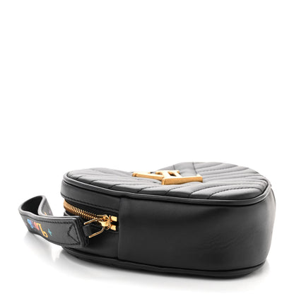 Louis Vuitton Calfskin New Wave Heart Bag Black 4 of 9