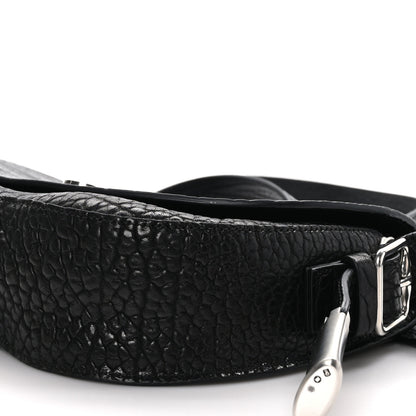 Burberry Grain Calfskin Chess Satchel Bag Black 8 of 9