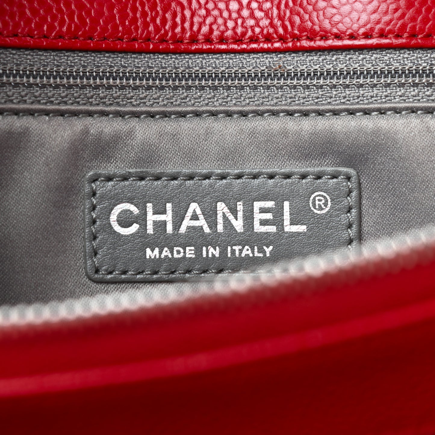 Caviar Quilted Grand Shopping Tote GST Red