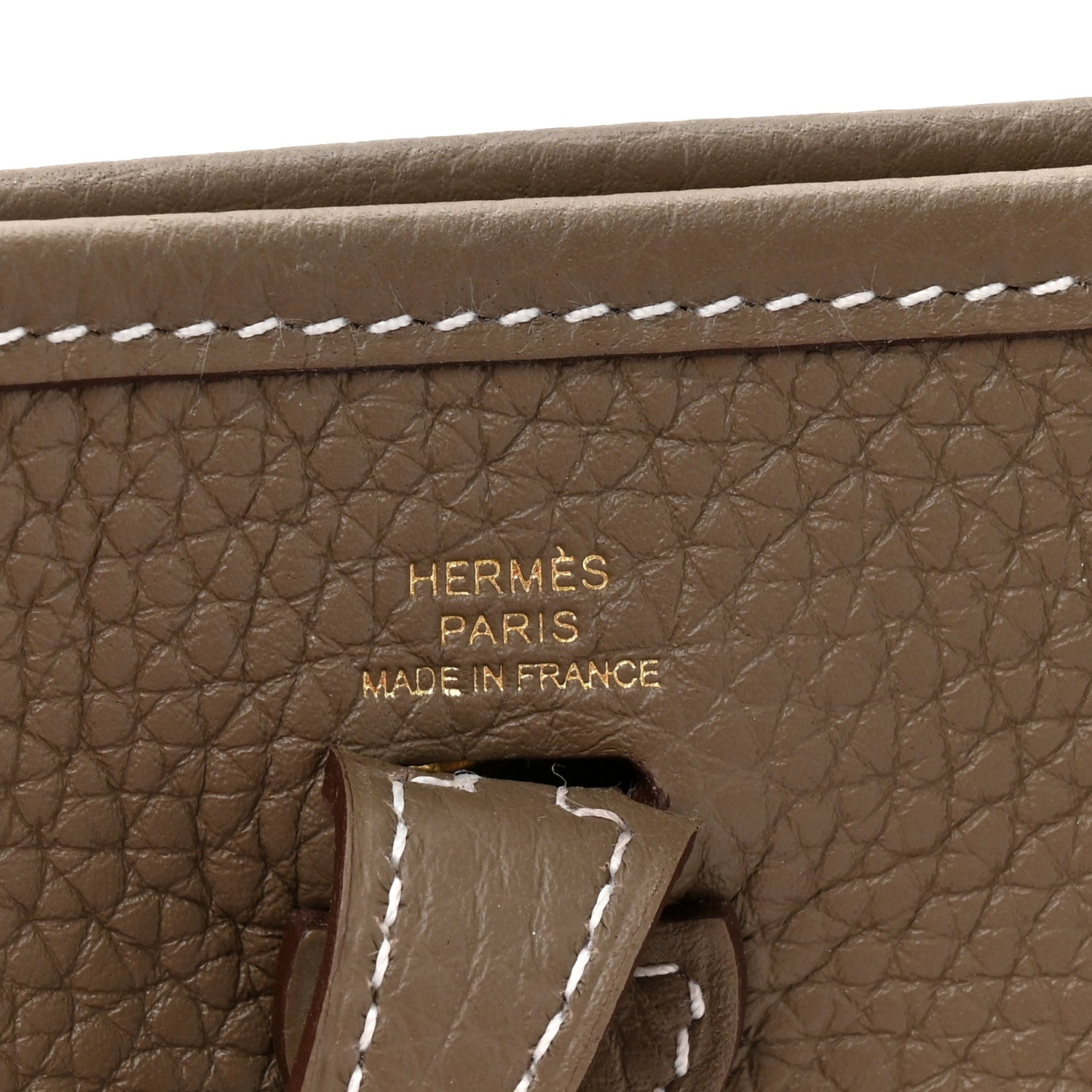 Hermes Taurillon Clemence Evelyne TPM Etoupe 6 of 11