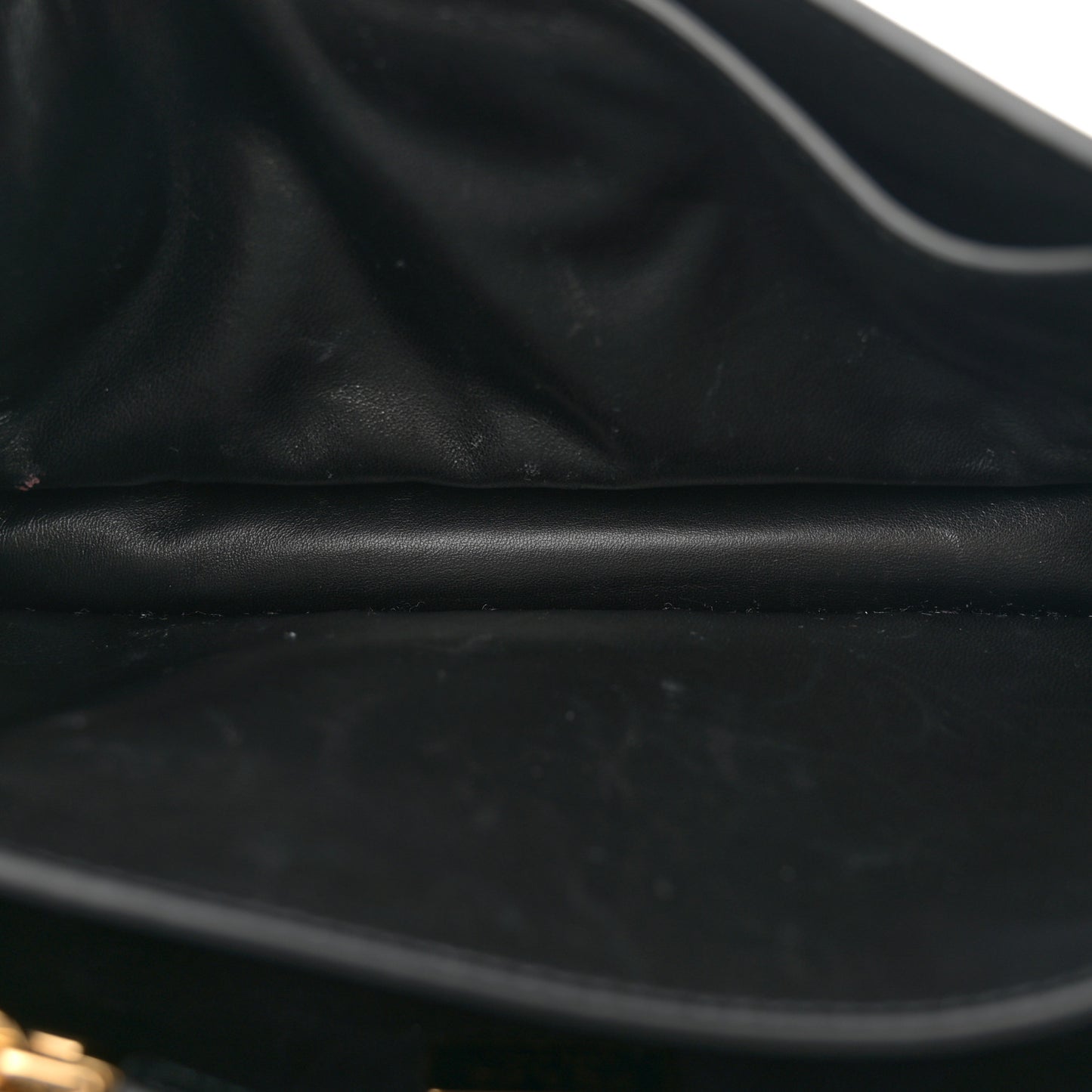 Calfskin Soft Sound Charms Shoulder Bag Black