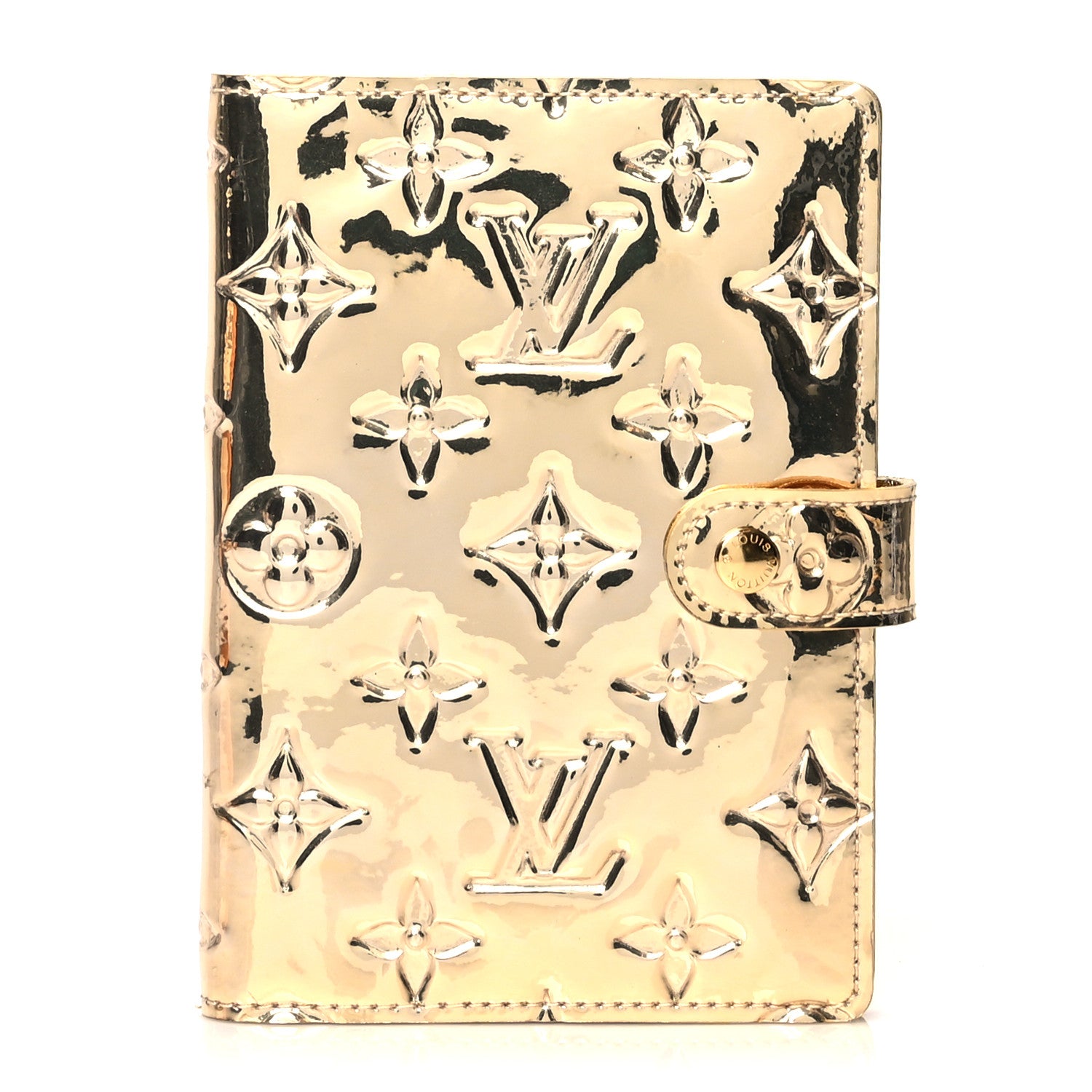 Louis Vuitton Monogram Miroir Small Ring Agenda Gold 1 of 7