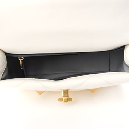 Valentino Garavani Nappa Large Roman Stud Shoulder Bag Ivory 5 of 8