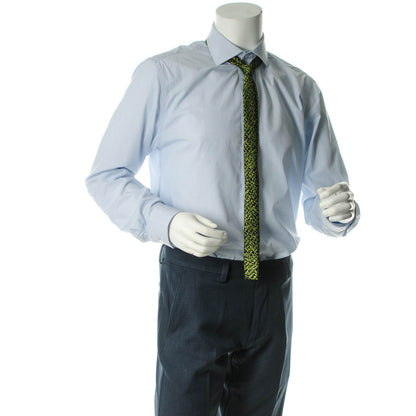 Louis Vuitton Silk Graffiti Mens Skinny Neck Tie Green 2 of 4
