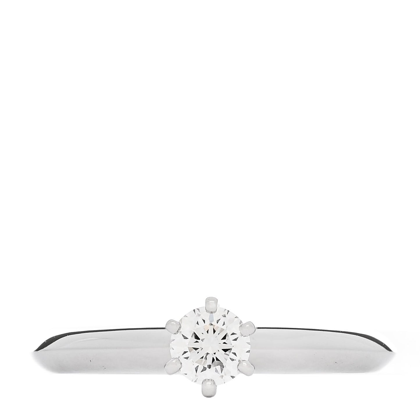 Platinum Diamond .21ct Solitaire Engagement Ring 45 3.5