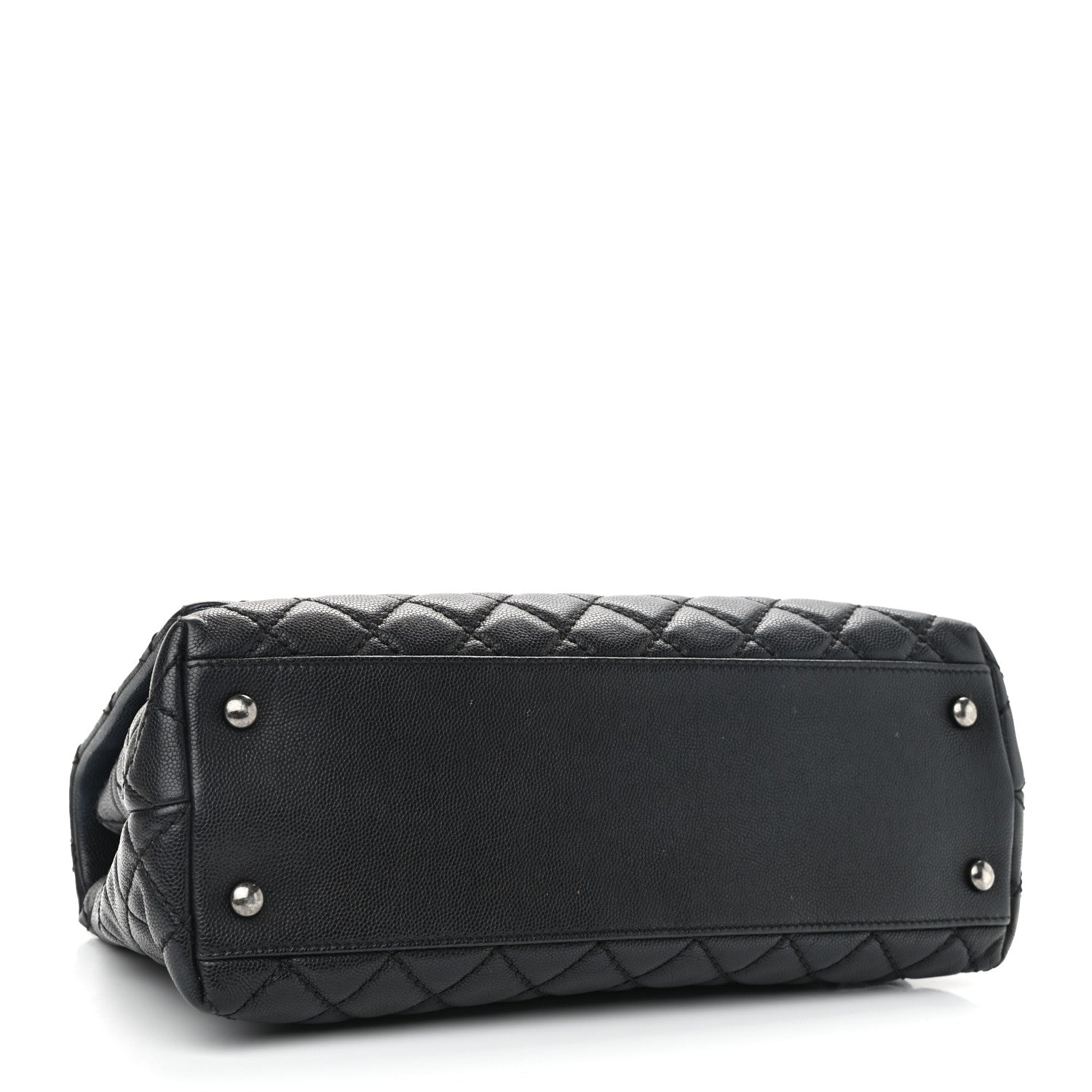 Chanel Caviar Quilted Small Coco Handle Flap Black 3 of 9