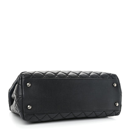 Chanel Caviar Quilted Small Coco Handle Flap Black 3 of 9