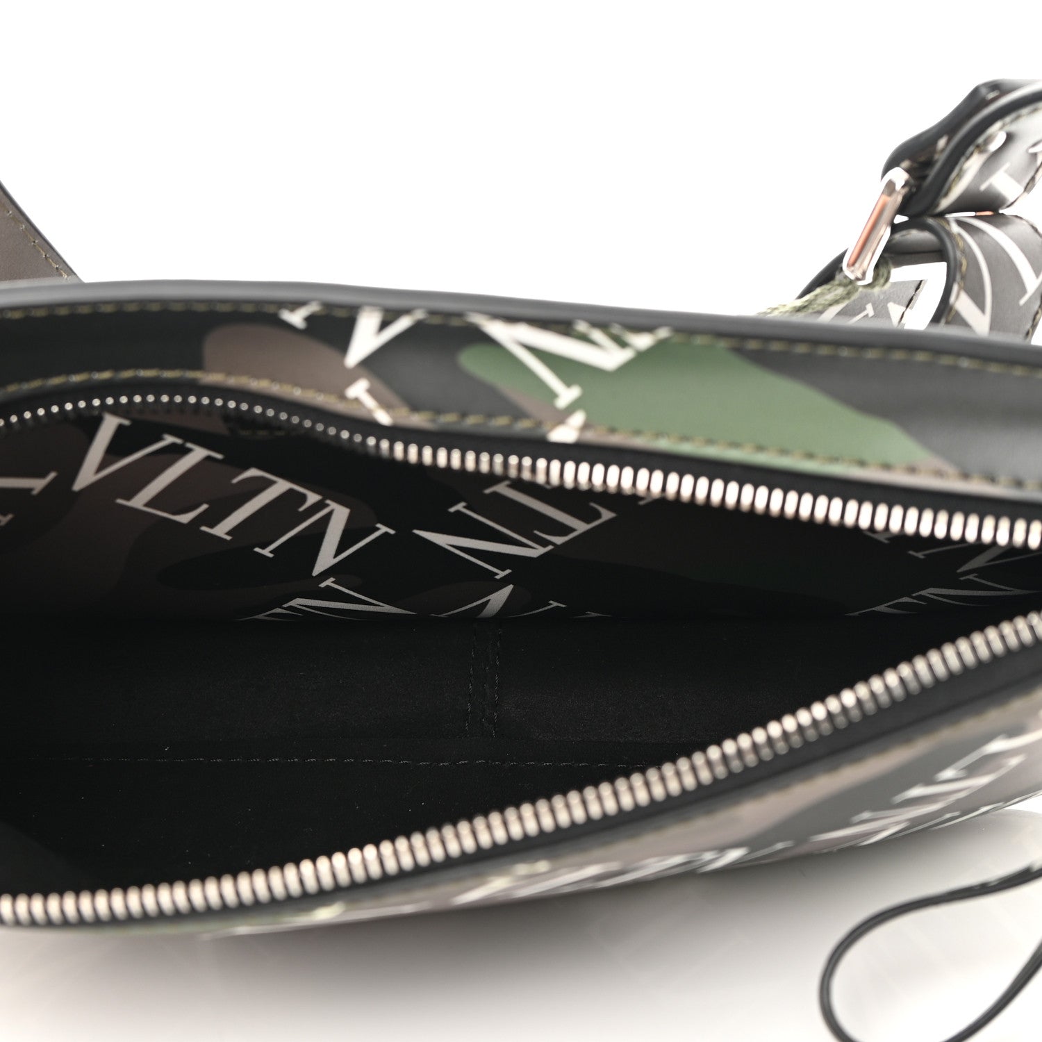 Valentino Garavani Calfskin VLTN Waist Bag Army Green 5 of 9